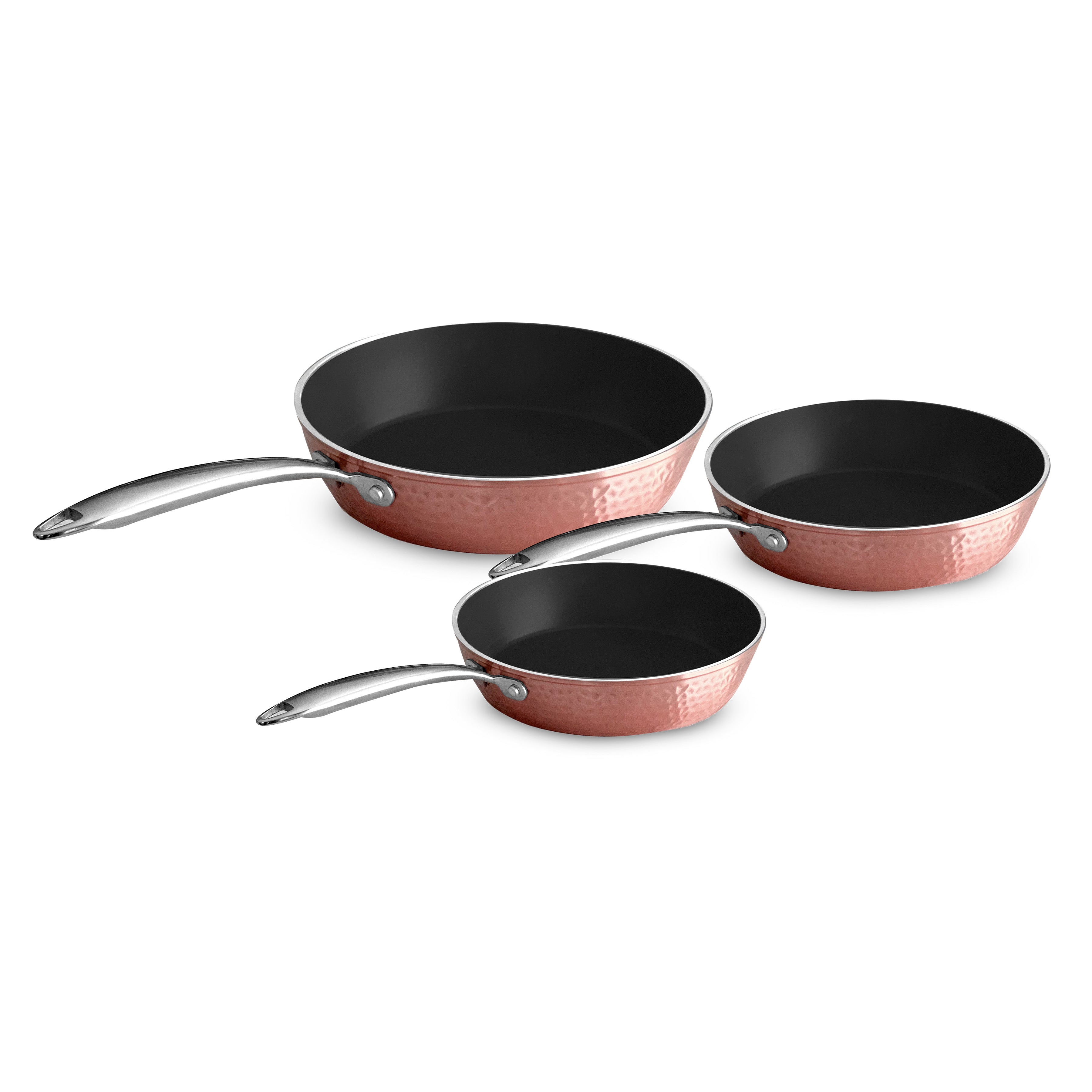 Hammered Rose Gold 10 Piece Set – OrGreenic Cookware